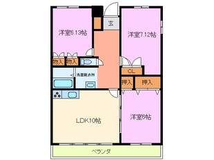 コーポしろかねの物件間取画像